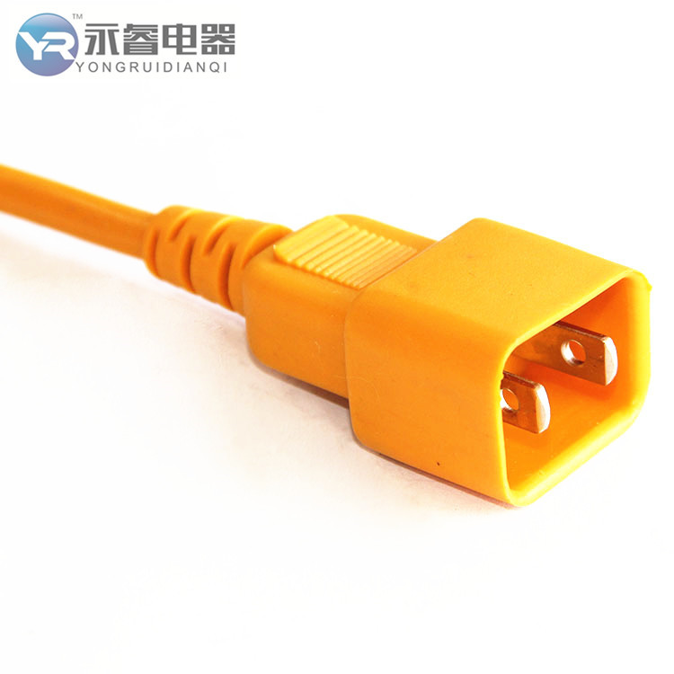 永睿生产两芯电源线插头 日本插头线 PSE电线 日本二芯防水插头