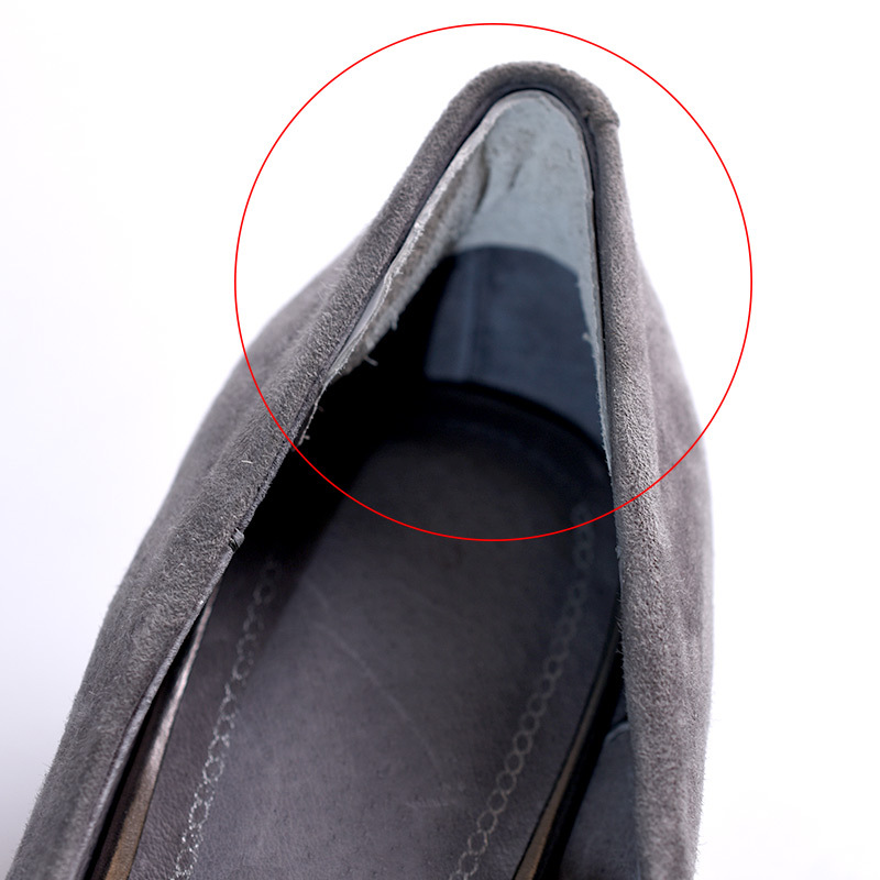 Promoción pegatinas tacón tacones altos mejorar el tamaño del zapato piel de cerdo zapatos de piel de vaca pegatinas anti-caída talón fino al por mayor