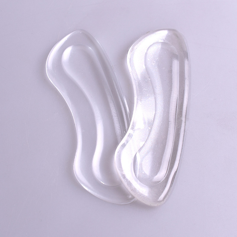 Pegatina de tacón convexo transparente de silicona (tapa dura)