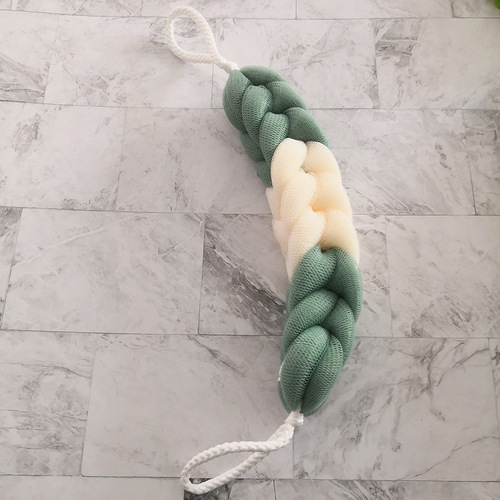 Wholesale twist bath strips, European style hand-knitted bath strips, Korean style bath strips, soft sand and silk 80g bath balls