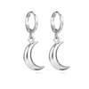 Universal accessory, metal earrings, European style, simple and elegant design