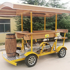 骑行啤酒车、移动酒吧车、多人自行车、街景车景区脚踏健身观光车|ru