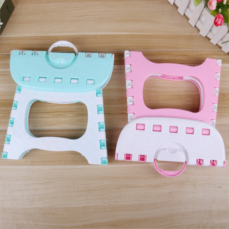 Large thickened portable hand -made plastic folding stool Outdoor fishing stool Small bench line line stalls 2