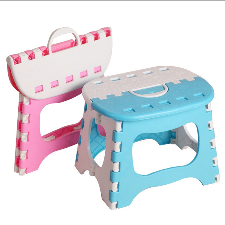Large thickened portable hand -made plastic folding stool Outdoor fishing stool Small bench line line stalls 5