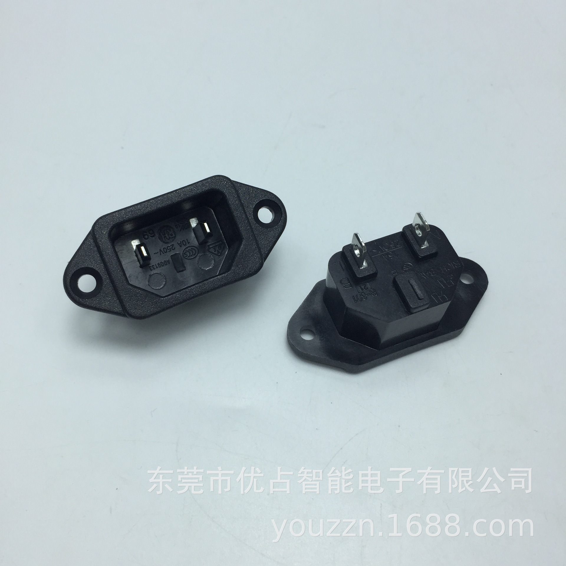 优占供品字尾插座  品字两脚座  插座  公座  IEC 60320 C18插座