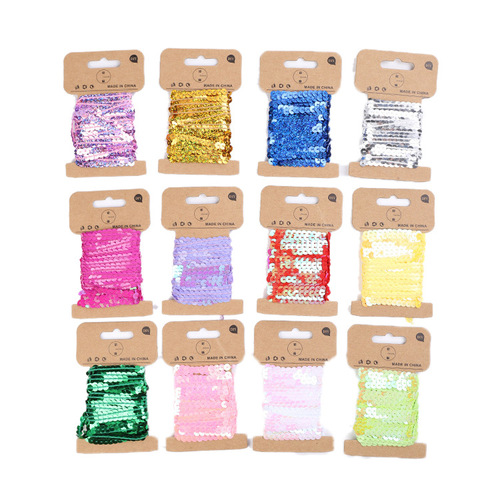 New Hot Selling DIY Glitter Ribbon Fabric for Stage Clothing Glitter Edge Accessory