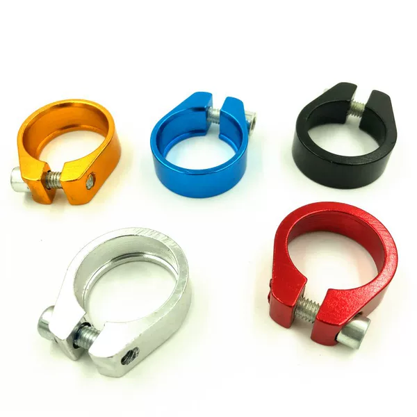 Bicycle quick release mountain bike seat tube clamp bicycle seat tube quick release saddle clamp aluminum alloy tube clamp single nail