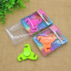 608軸承旋轉陀螺造型橡皮擦 創意玩具卡通陀螺橡皮 學生獎品文具