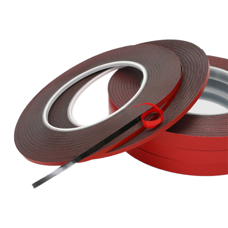 LED灯具用耐温防水2mm宽PE泡棉胶带 手机支架汽车泡棉双面胶贴