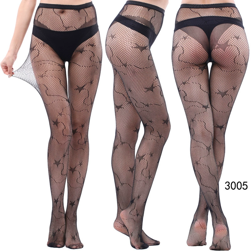 Ретро кружевные сетчатые колготки, модные sexy полупрозрачные колготки, один размер (155–170 см)