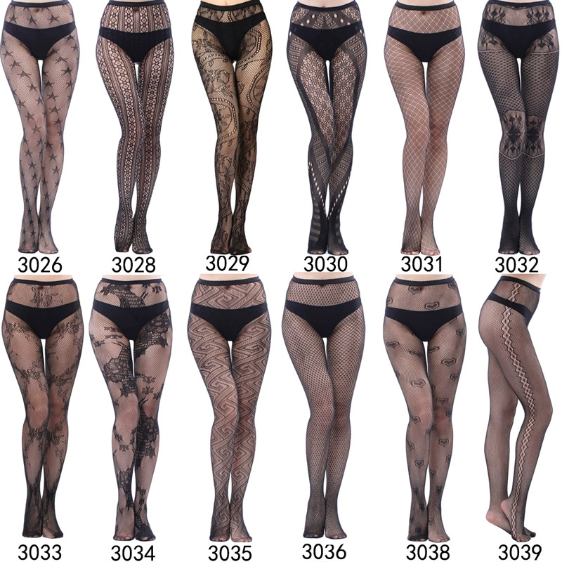 Ретро кружевные сетчатые колготки, модные sexy полупрозрачные колготки, один размер (155–170 см)