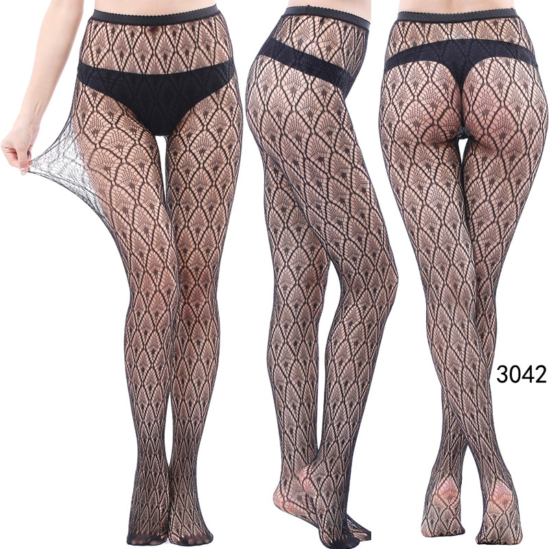 Ретро кружевные сетчатые колготки, модные sexy полупрозрачные колготки, один размер (155–170 см)