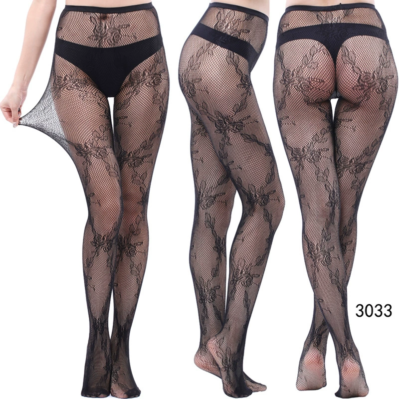 Ретро кружевные сетчатые колготки, модные sexy полупрозрачные колготки, один размер (155–170 см)