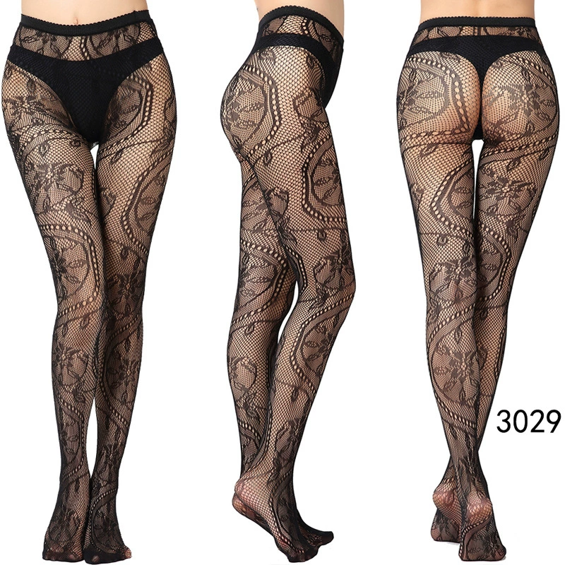 Ретро кружевные сетчатые колготки, модные sexy полупрозрачные колготки, один размер (155–170 см)