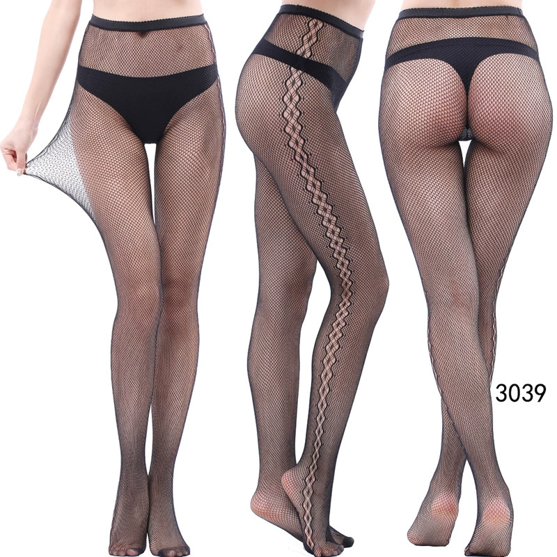 Ретро кружевные сетчатые колготки, модные sexy полупрозрачные колготки, один размер (155–170 см)