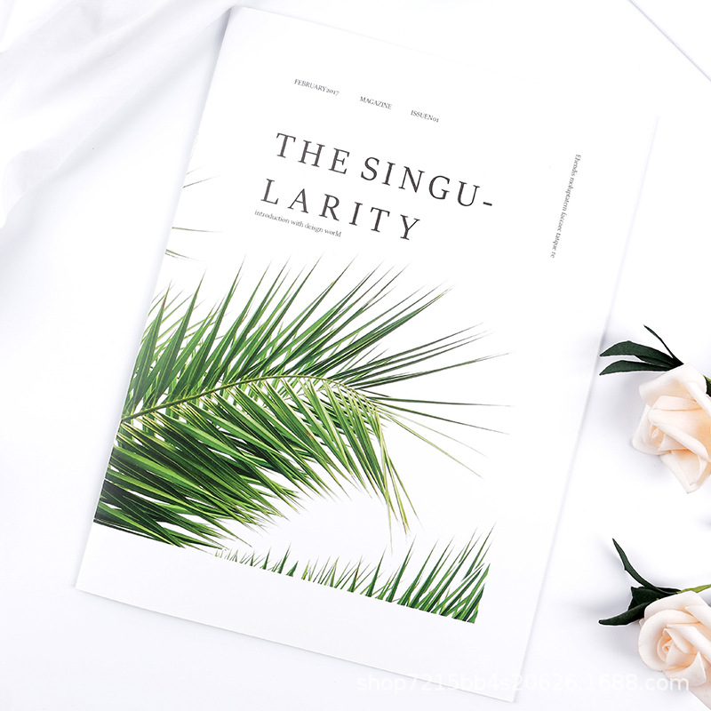 Apoyos de fotografía Álbum de revista ins estilo de mano Inglés revista fotografía Fondo decoración apoyos