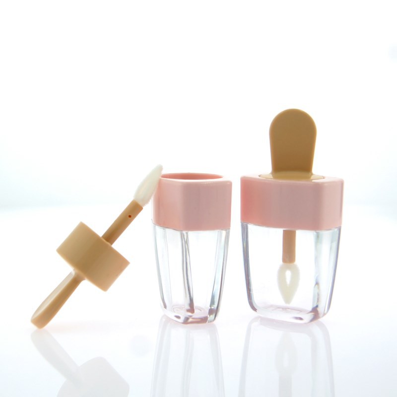 En stock al por mayor tubo de brillo de labios multicolor lindo helado Lip Glaze tubo vacío lápiz labial tubo maquillaje paquete material logotipo imprimible