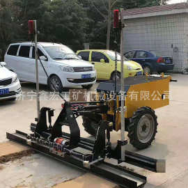 两轮混凝土激光整平机施工现场图片 手扶激光整平机济宁鑫宏