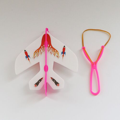 Elastic airplane, elastic flash airplane, luminous ejection arrow, flying toy wholesale, street stall night market