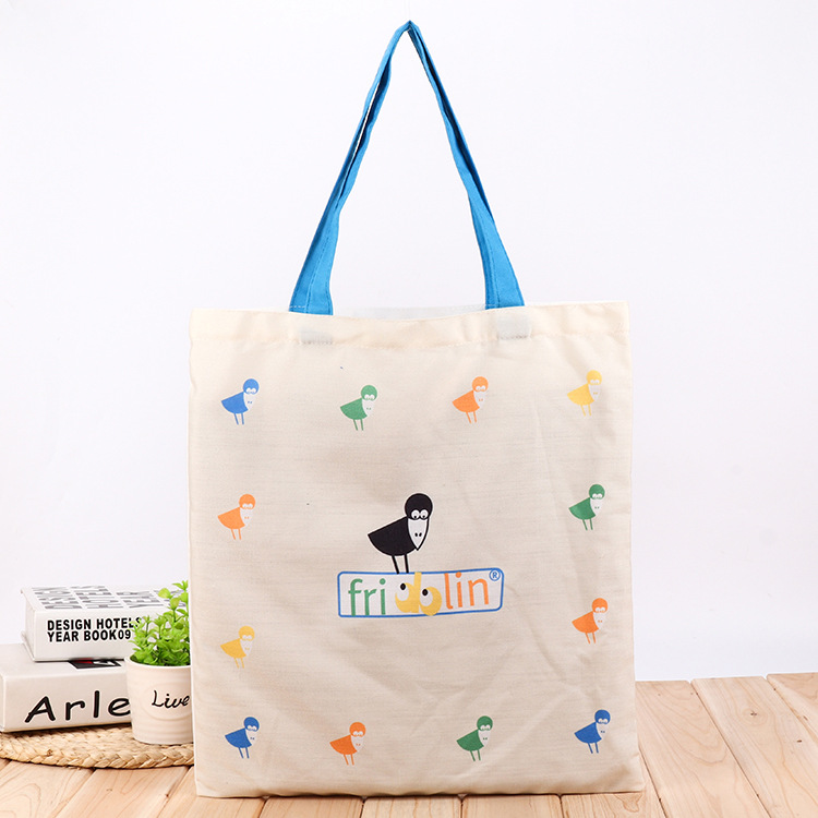 供应帆布购物袋 现货批发礼品 覆膜袋  可加logo棉布袋