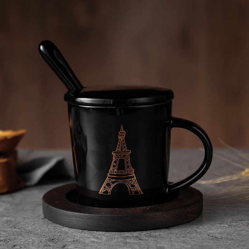 Tazas de nuez negra pequeñas tazas de tazas, tazas de cerámica, tazas de café de madera al por mayor