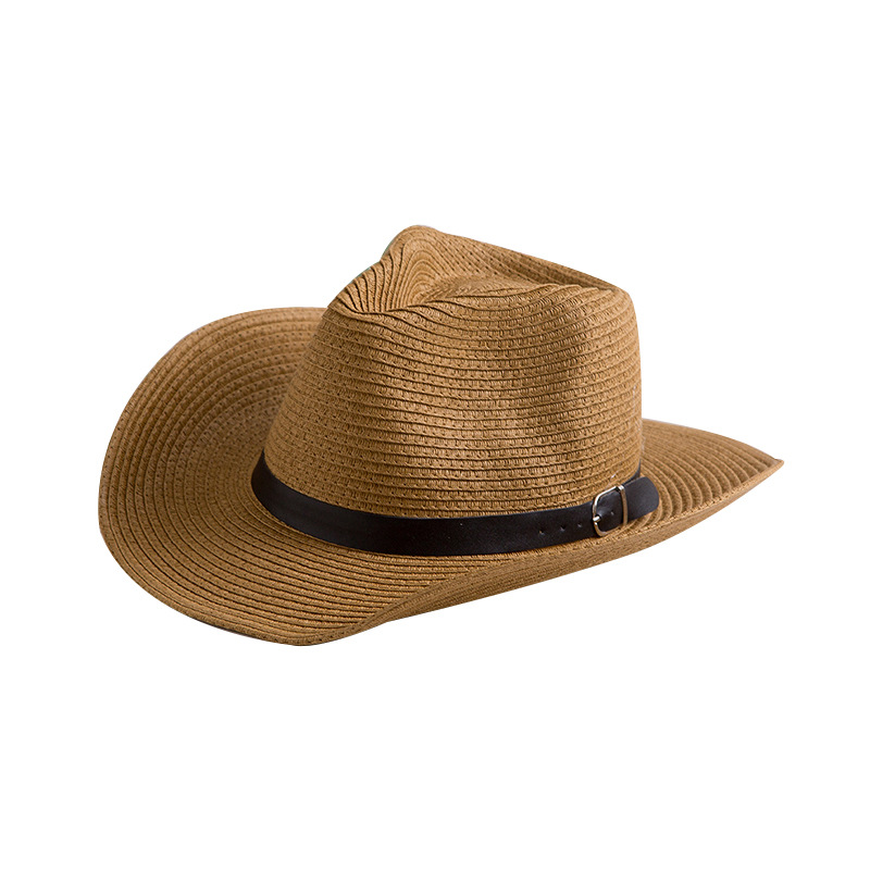 Sombrero de paja para hombre sombrero de Sol de ala grande de verano sombrero de paja para padres e hijos Sombrero de mezclilla nuevo sombrero de Sol de playa sombrero para el sol