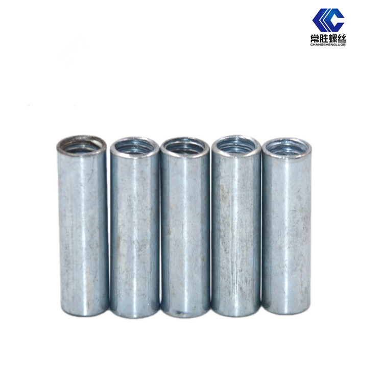 厂家销售镀锌圆型加长链接螺母螺杆接头螺母丝杆连接螺帽M6M8M10