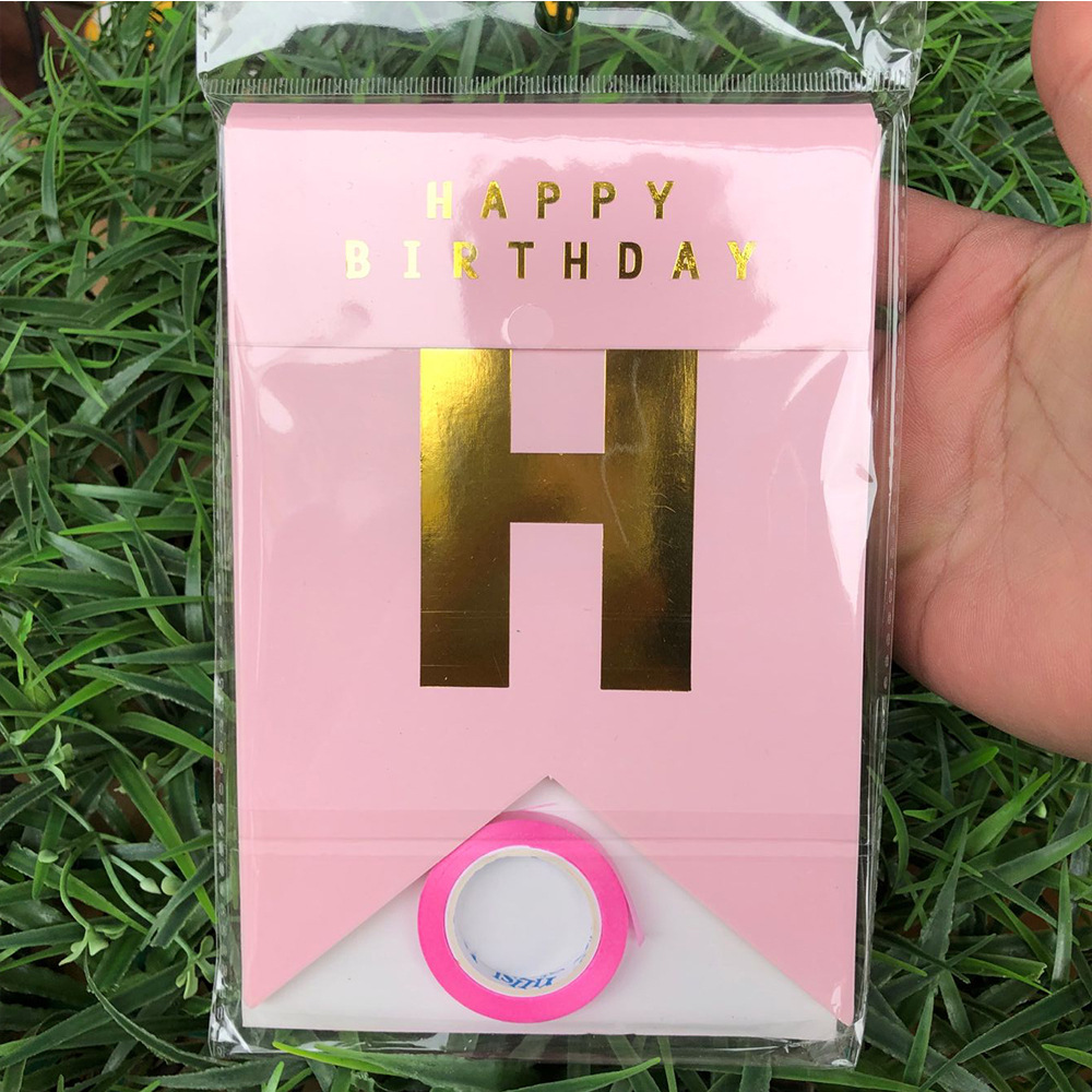 Guirnalda de Feliz Cumpleaños con Diseño de Cola de Pez en Dorado, Decoración para Fiesta de Cumpleaños