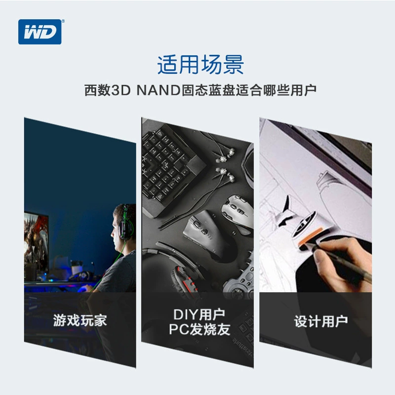 WD Western Data solid-state hard drive 250г 500G 1Т 2Т 4Т компьютер SATA3 синий диск серии Blue SSD
