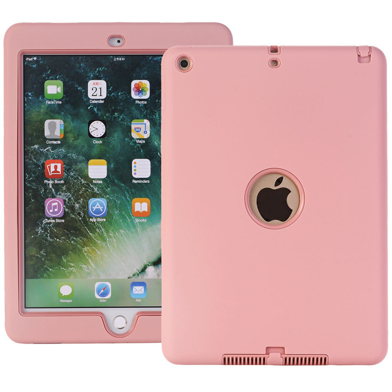 Suitable for iPad Mini1 2 3 Silicone Pc Three-In-One Anti-Fall and Shock-Proof Tablet Protective Case iPad Mini Back Case