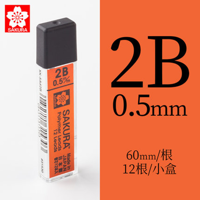 Minas para Portaminas 0.3/0.5/0.7/0.9mm Grafito Resistente a Roturas para Dibujo y Escritura