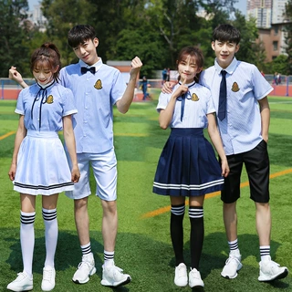 定制 中学生校服英伦学院风时尚毕业班服园服印字印LOGO 厂家批发