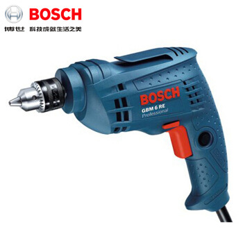 博世G系列级手电钻GBM6RE正反转变速 家用调速手枪钻6MM电动钻