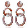 Acrylic earrings, 2019, European style