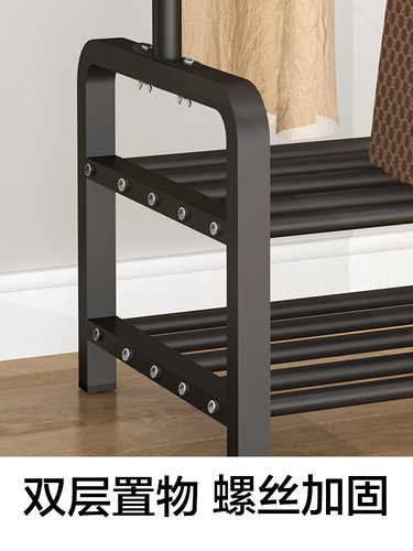 Simple clothes drying rack, household bedroom economical clothes hanger, floor-standing clothes rack, single-pole assembled clothes drying rack