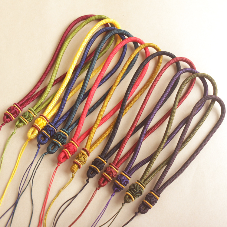 5mm圆绳手把件挂绳 粗款玉器把玩绳菩提蜜蜡玛瑙手把玩件绳子批发