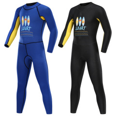 SBART New Children's Sunscreen Swimsuit Long Sleeve Snorkel Suit for Girls and Boys, One-Piece Suit for Middle Children, Swimsuit and Snorkeling Suit