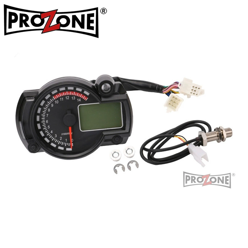 Motorcycle multi-function digital instrument RX-2N odometer LCD screen speed tachometer 14000RPM