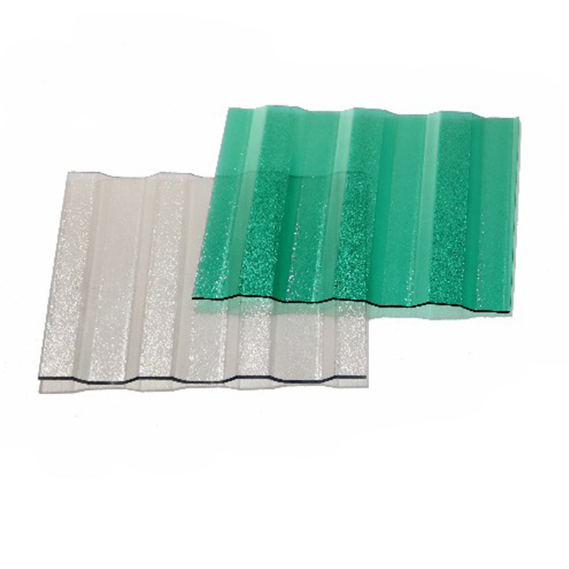 厂家直供透明PC洁光板pc角浪板磨砂聚碳酸脂采光耐力板户外耐候