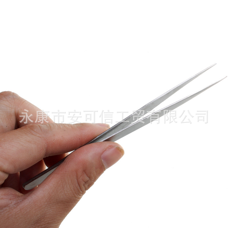 安可信直弯头不锈钢镊子430材质钳子医用工具组套现货医用级