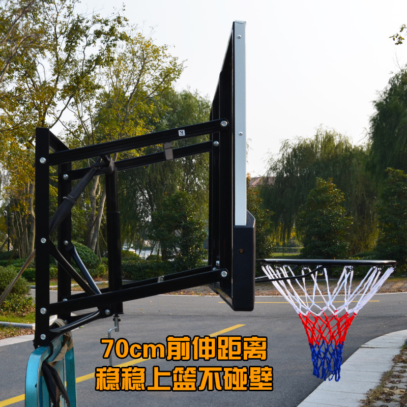 Soporte de baloncesto ajustable - Para instalación en pared interior y exterior