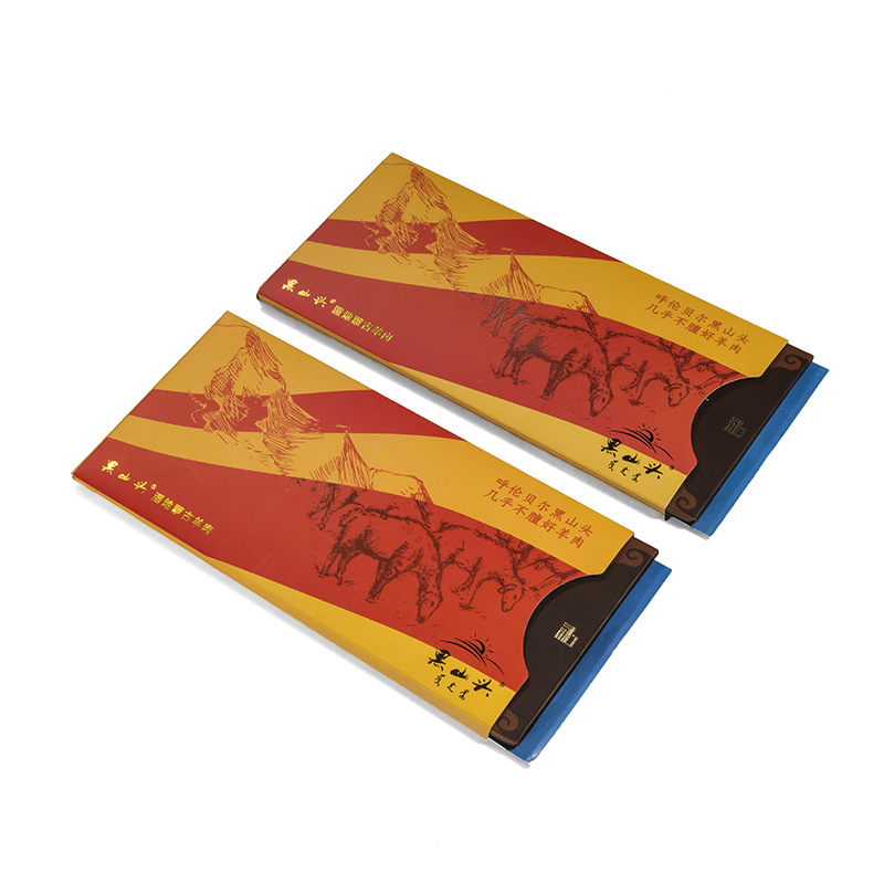 制作大闸蟹海鲜生鲜水果礼品卡套封套常规异型三折阳澄湖现货通用