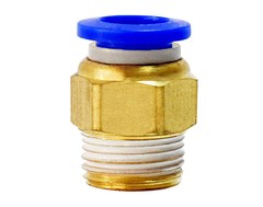Air quick-connect fitting PC8-02 copper external thread straight quick-connect hose fitting PC10-03/PC 12-04
