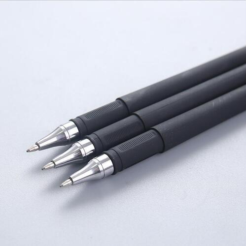 Advertising pen, black matte, neutral pen, wholesale, student, exam, business signature pen, blue, 0.5 bullet tip, water-based ink