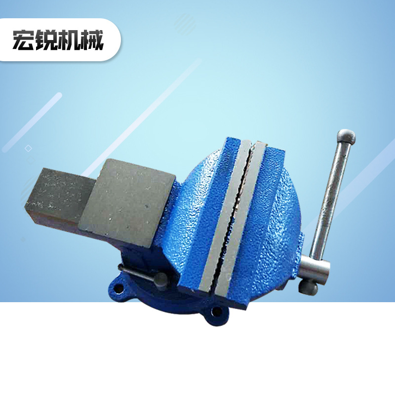 山东厂家 钳口200型台虎钳 活动带砧台虎钳 铝合金小台钳