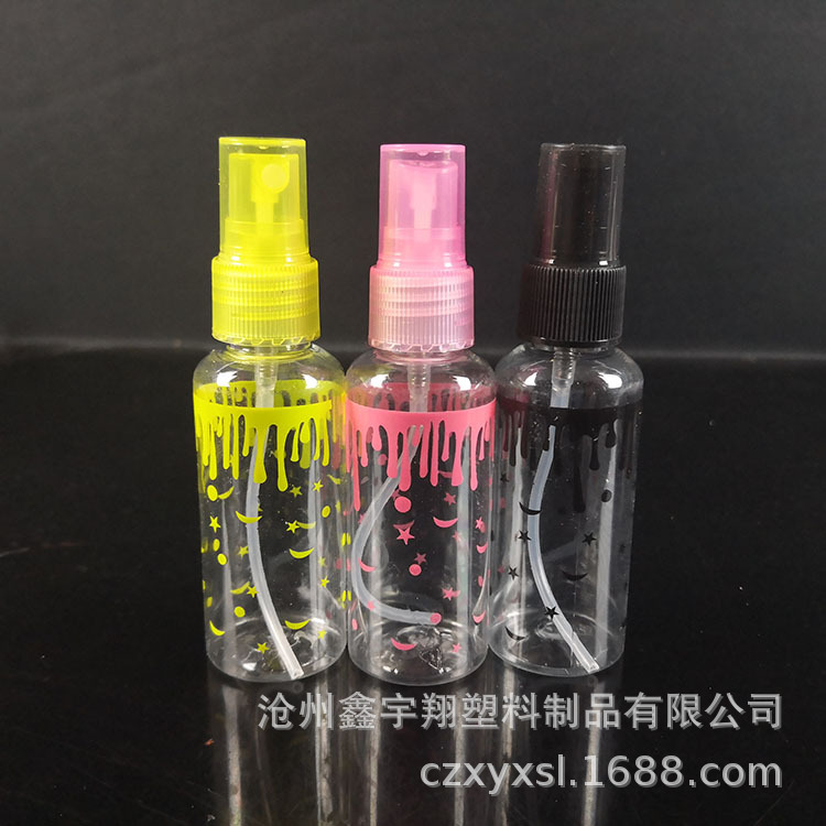 30ml彩色卡通印花喷瓶喷雾瓶50ML小喷壶细雾喷瓶75ML空瓶子塑料瓶