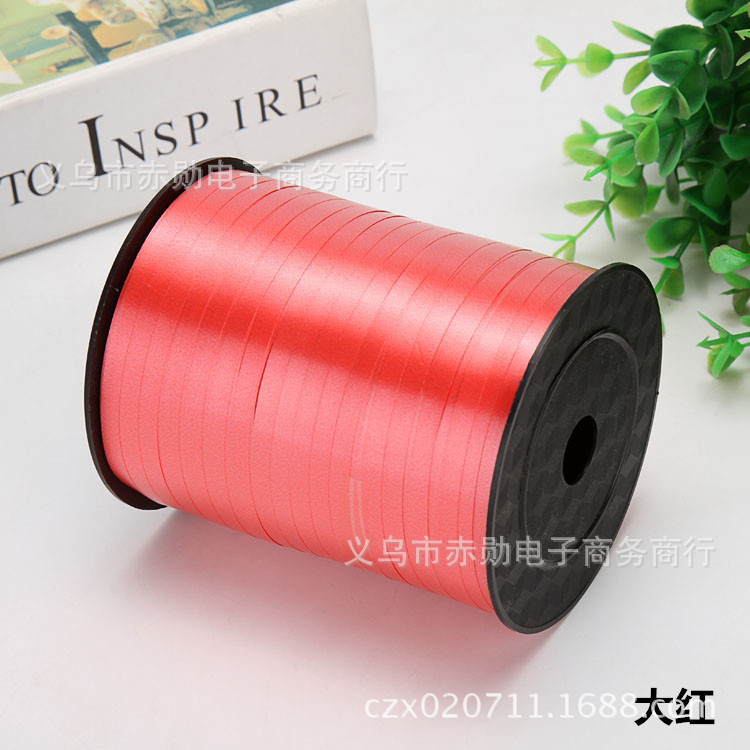 Suministro de fábrica 500 yardas globo de plástico cinta de cumpleaños boda decoración pastel caja vendaje cinta