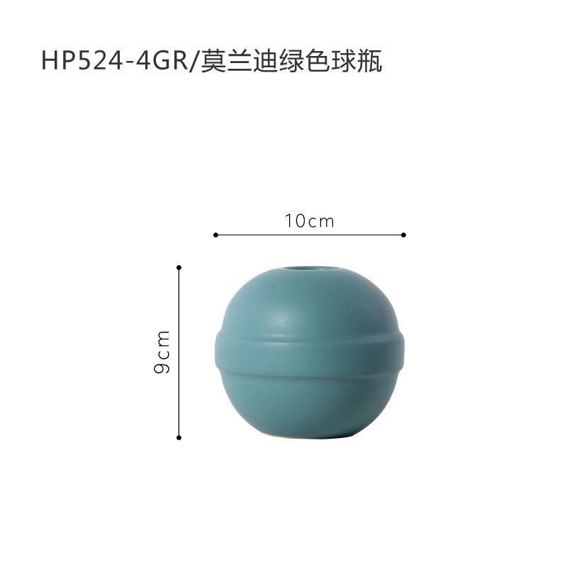 INS Nordic Americana Morandi florero de cerámica color moderno minimalista salón decoración al por mayor