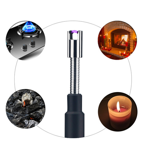 Personalized cross-border retractable arc ignition gun kitchen igniter outdoor barbecue camping pulse lighter windproof