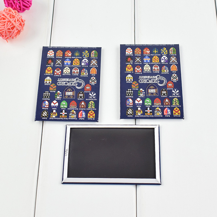 6.5*9cm Tinplate Refrigerator Magnet Cartoon Scenery Manufacturer Decoration Travel Souvenir Magnetic Paper Refrigerator